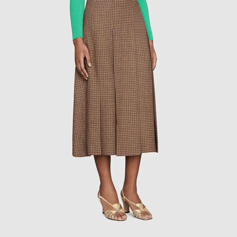 Giày Gucci Women's Sandal with Mini Double G 656385-1XX40-8053 - Ảnh 5