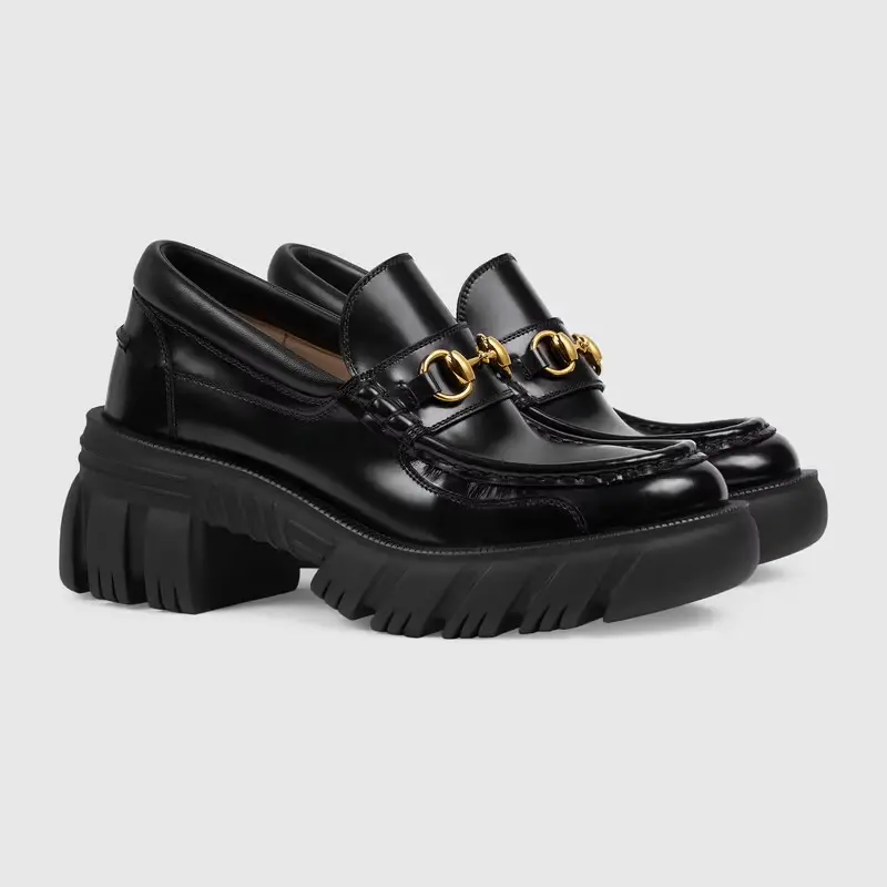Alternative view of Giày Gucci Women's Loafer With Horsebit Black Leather ‎656869-DKSD0-1000