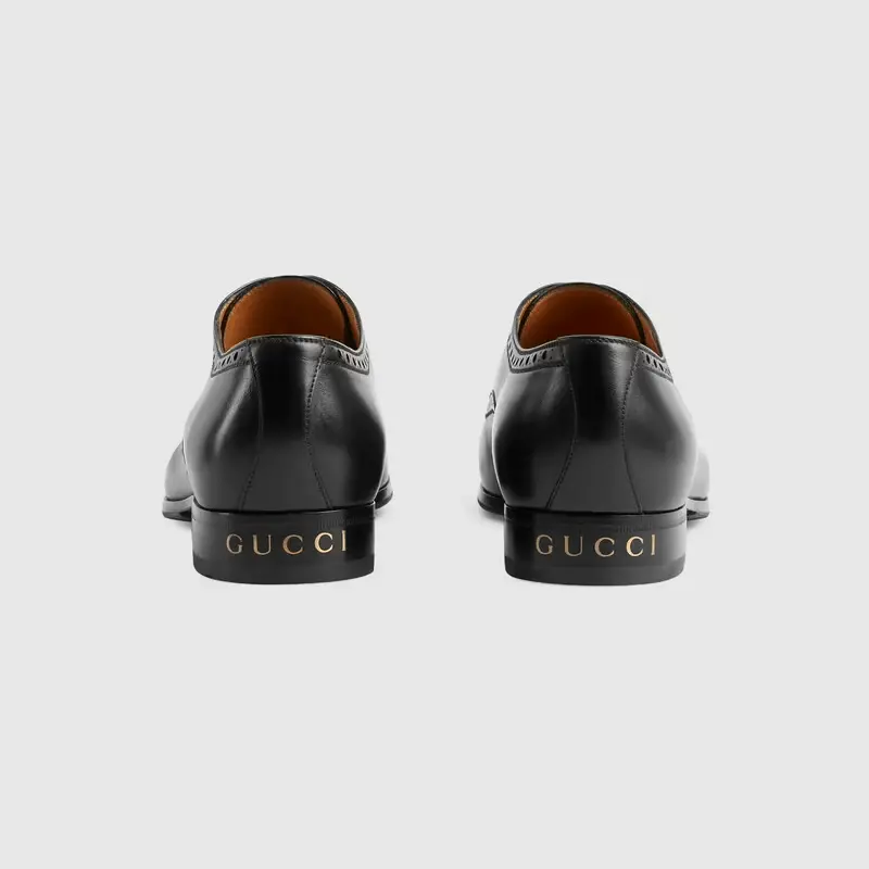 Giày Gucci Men's Shoe With Brogue Details 658215-1W600-1000 - Ảnh 4
