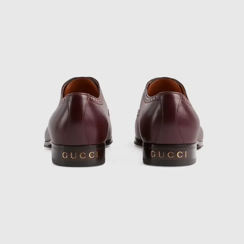 Giày Gucci Men's Shoe with Brogue Details 658215-1W600-6039 - Ảnh 5