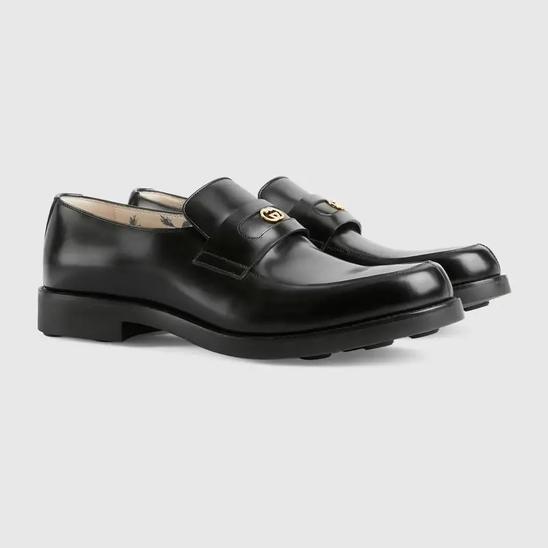 Alternative view of Giày Gucci Men's loafer with Interlocking G 658224-10R30-1000