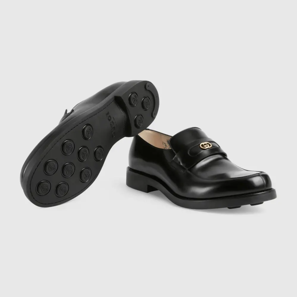 Giày Gucci Men's loafer with Interlocking G 658224-10R30-1000 - Ảnh 3