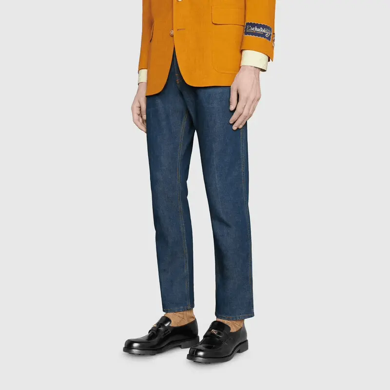 Giày Gucci Men's loafer with Interlocking G 658224-10R30-1000 - Ảnh 6