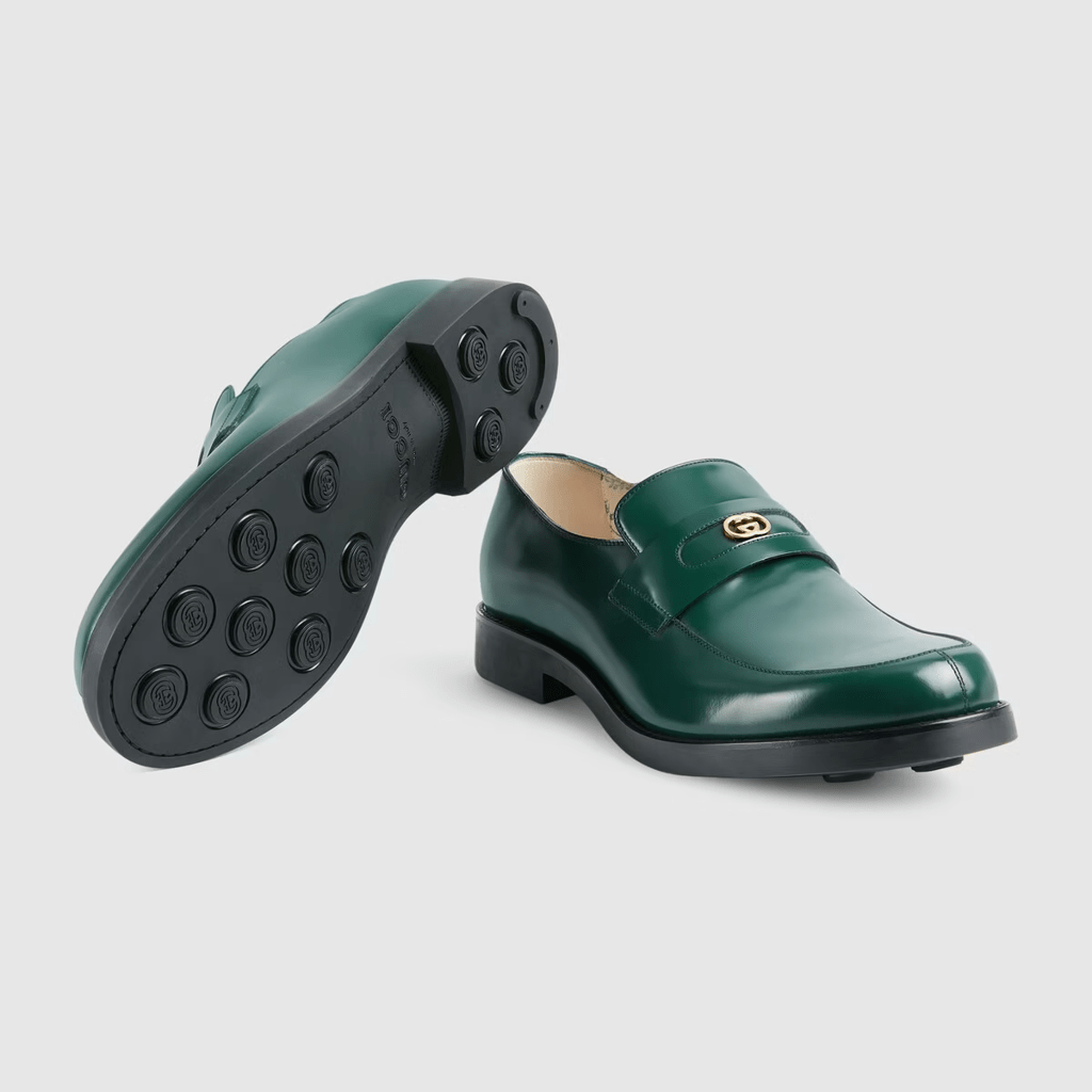 Giày Gucci Men's loafer with Interlocking G 658224-10R30-3154 - Ảnh 4