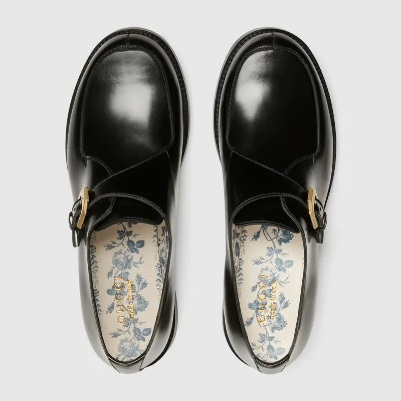 Giày Gucci Men's loafer with Buckle 658235-10R00-1000 - Ảnh 5