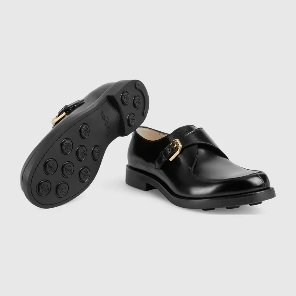 Giày Gucci Men's loafer with Buckle 658235-10R00-1000 - Ảnh 4