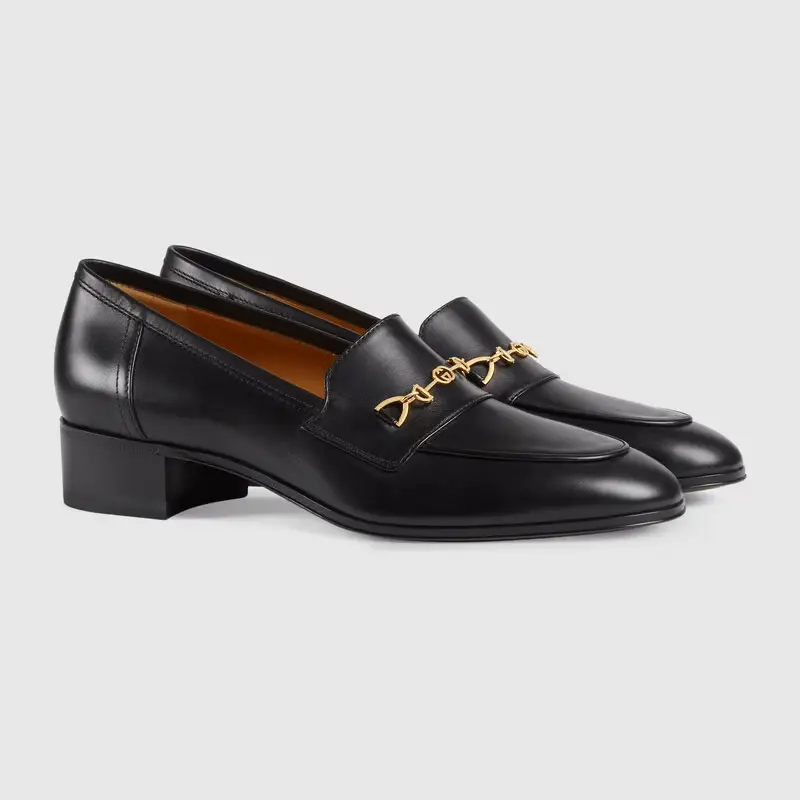 Alternative view of Giày Gucci Wmns Loafer With Horsebit Black 658268-1W600-1000