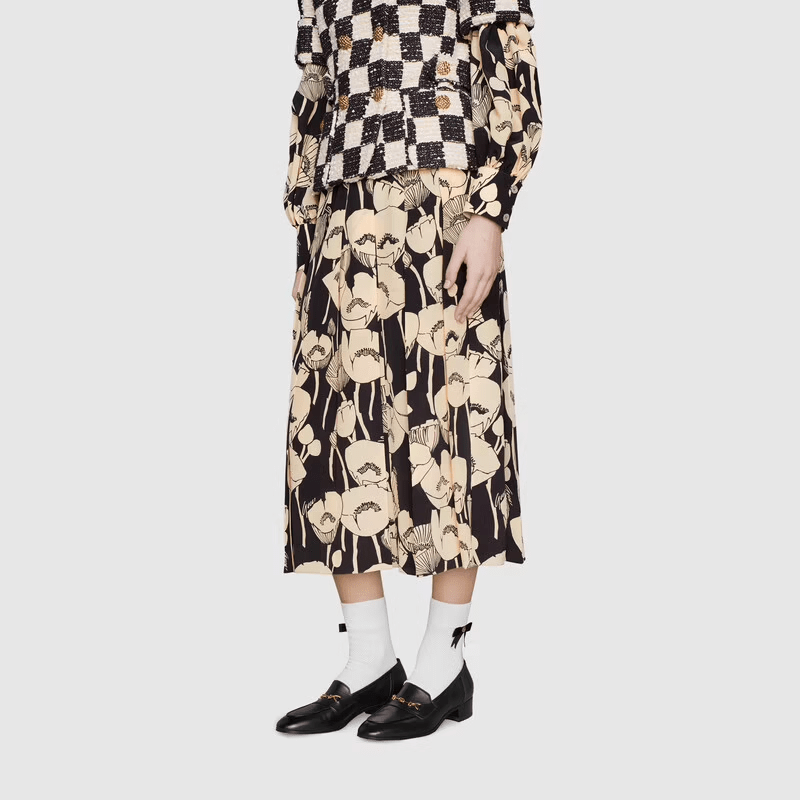 Giày Gucci Wmns Loafer With Horsebit Black 658268-1W600-1000 - Ảnh 5