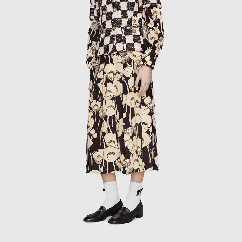 Giày Gucci Wmns Loafer With Horsebit Black 658268-1W600-1000 - Ảnh 5