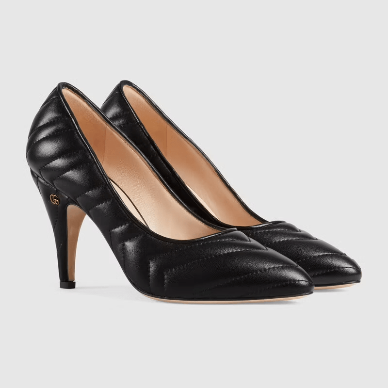 Giày Gucci Womens Matelassé Pump 658374-BKO00-1000 - Ảnh 2