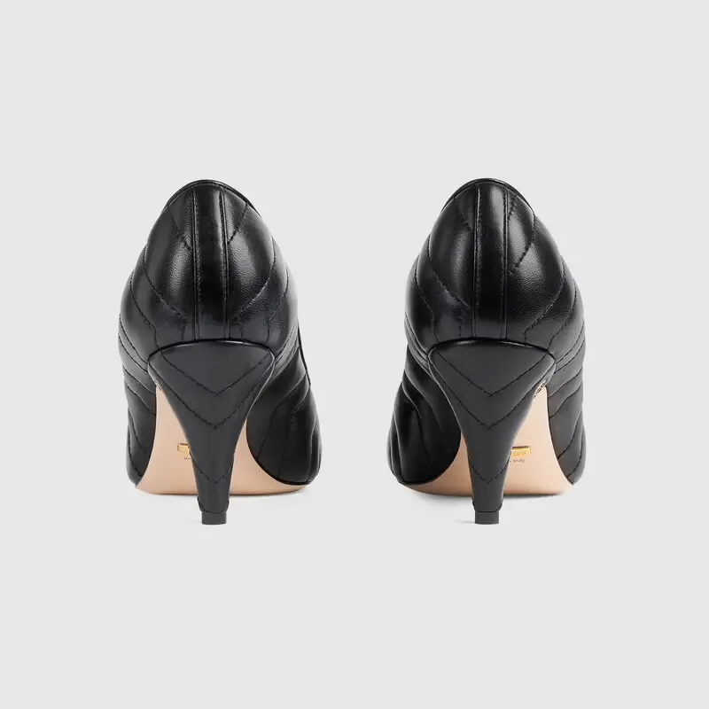 Giày Gucci Wmns Quilted Leather Pumps 658673-BKO00-1000 - Ảnh 3