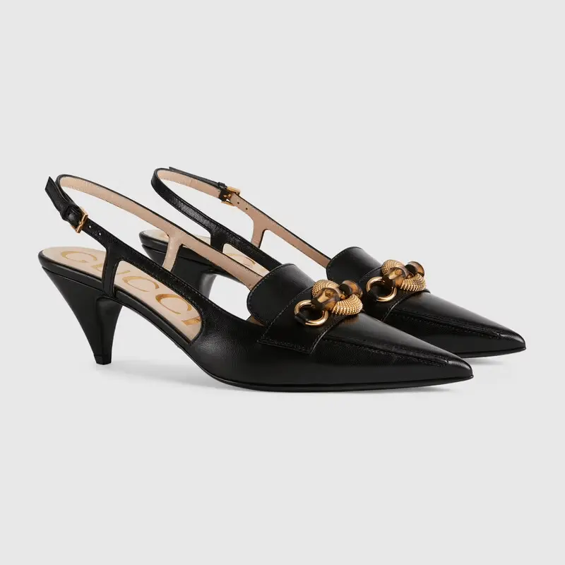 Alternative view of Giày Gucci Women's Pump with Bamboo Horsebit 658818-C9D00-1000