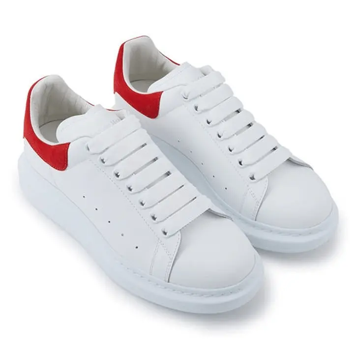 Alternative view of Giày Alexander McQueen Oversized Sneaker 'White Lust Red'