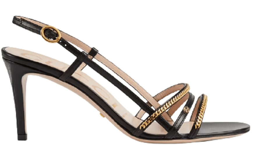Giày Gucci Women's Sandal with Chains 659196-C9D00-1000