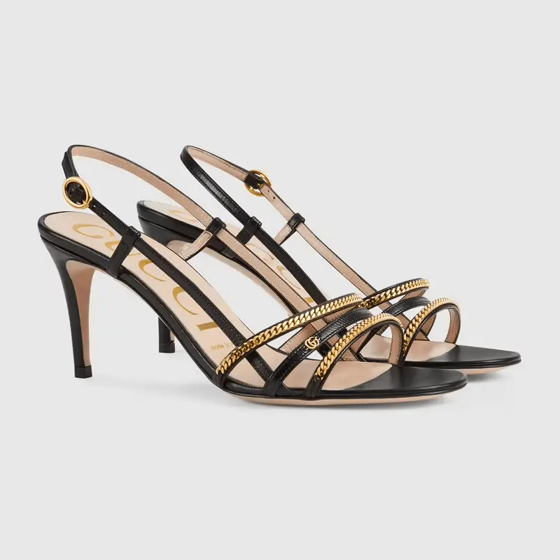 Alternative view of Giày Gucci Women's Sandal with Chains ‎659196-C9D00-1000
