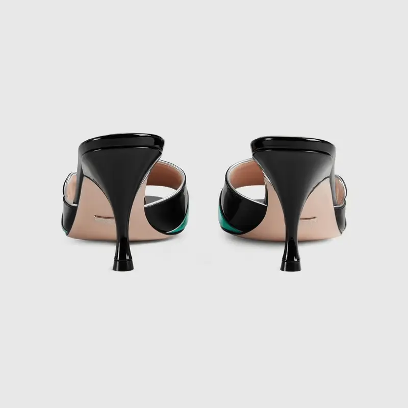 Giày Gucci Women's Scalloped Slide Sandal 659285-1XX70-3671 - Ảnh 5