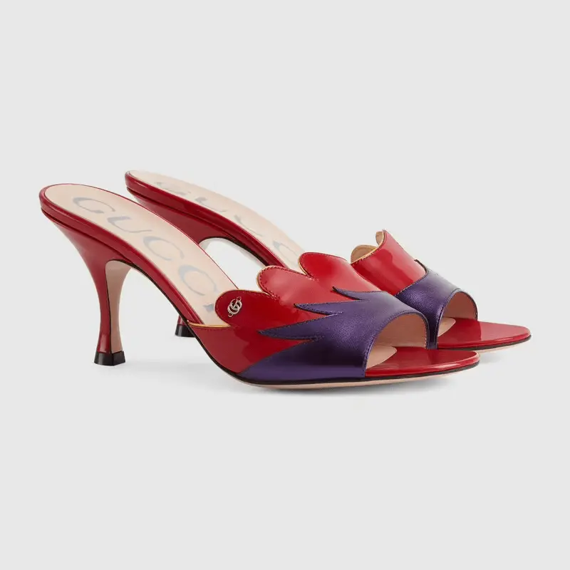 Alternative view of Giày Gucci Women's Scalloped Slide Sandal ‎659285-1XX70-5281