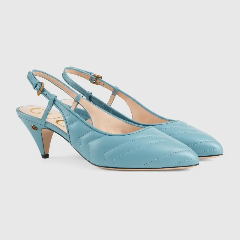 Alternative view of Giày Gucci Women's Matelassé Sling Back 659471-BKO00-4514