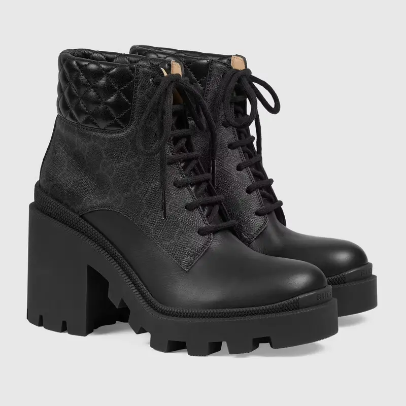 Giày Gucci Women's GG Ankle Boot 659691-UC810-1000 - Ảnh 4