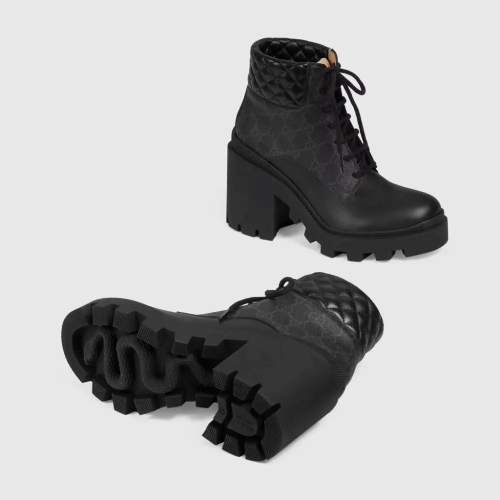 Giày Gucci Women's GG Ankle Boot 659691-UC810-1000 - Ảnh 3