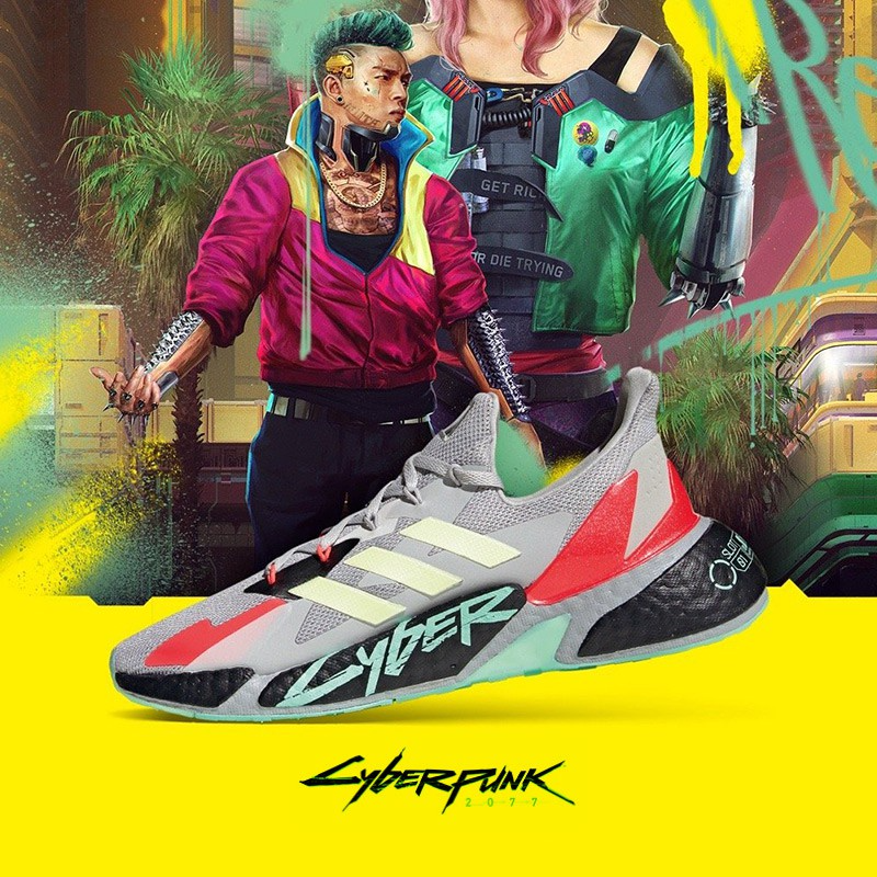 Giày Adidas Cyberpunk 2077 x X9000L4 'Grey Yellow Zest Pink' FZ3092 - Ảnh 3