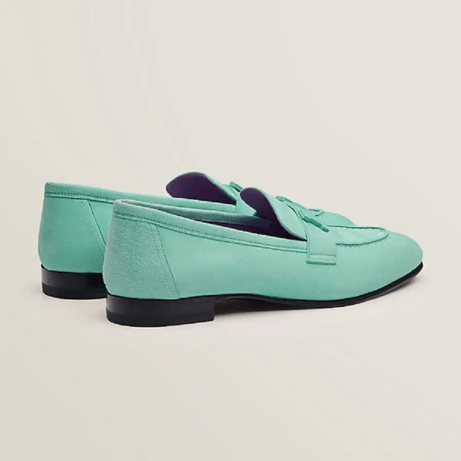 Giày Hermes Paris Loafer ‘Vert Embrun’ H221065Z08385 - Ảnh 4
