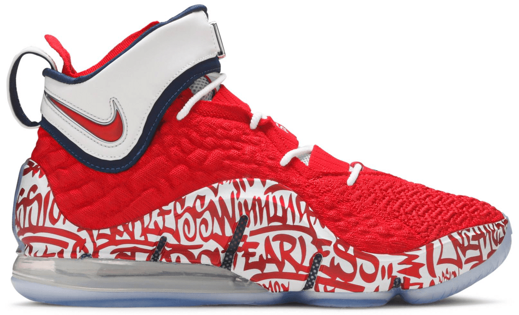 Giày Nike LeBron 17 'Graffiti Remix Red' CT6047-600