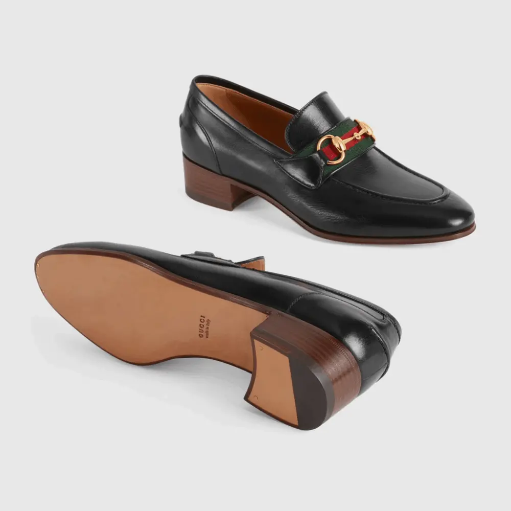 Alternative view of Giày Gucci Loafer With Horsebit And Web 660819-0G0P0-1060