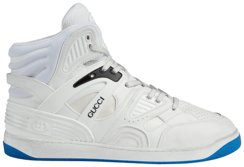 Giày Gucci Basket High Sneaker 'White Blue' 661301-2SHA0-9014