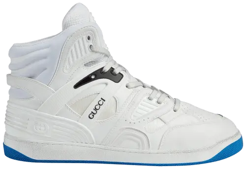 Giày Gucci Basket High Sneaker 'White Blue' 661301-2SHA0-9014