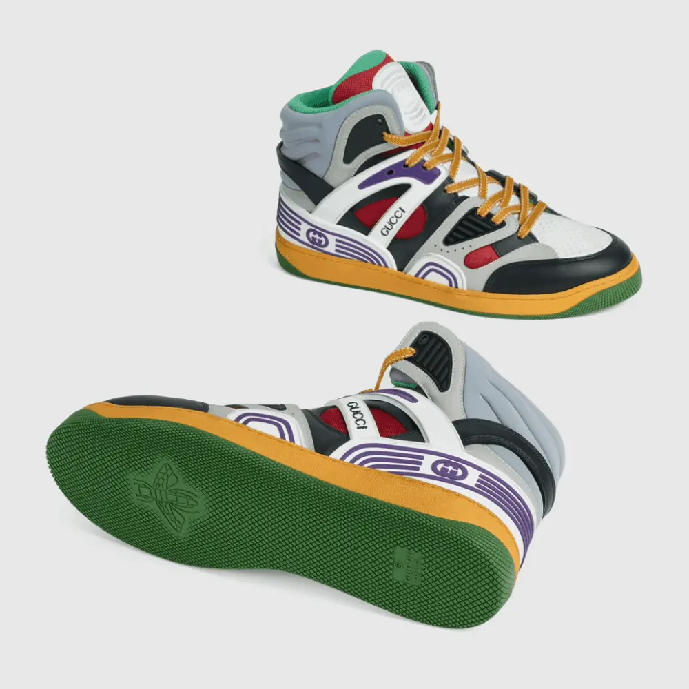 Giày Gucci Men's Basket Sneaker 661303-2SH90-1072 - Ảnh 5