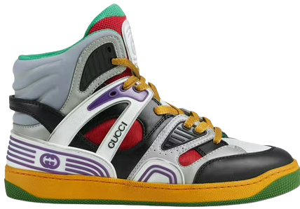 Giày Gucci Women's Basket Sneaker Black Demetra 661312-2SH90-1072