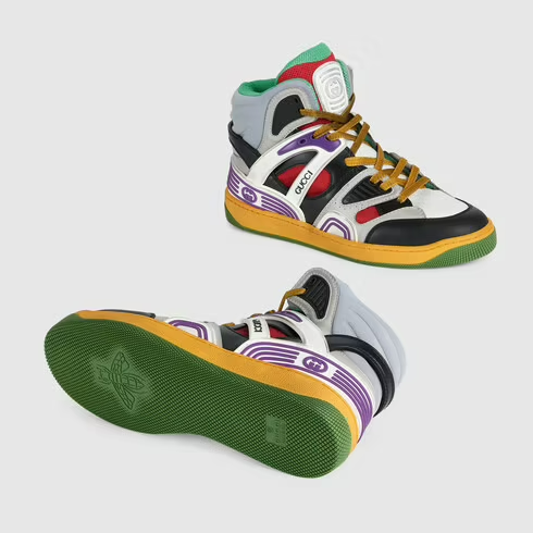 Giày Gucci Women's Basket Sneaker Black Demetra 661312-2SH90-1072 - Ảnh 3