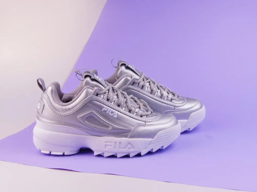 Giày Fila Disruptor 2 Premium Metallic 'Silver' 5FM00040-662 - Ảnh 5