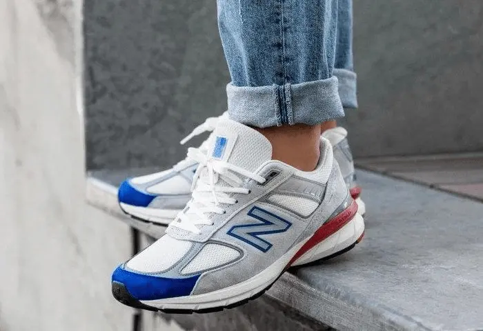 Alternative view of Giày New Balance 990v5 Big Kid ‘Nimbus Cloud’ GC990NB5