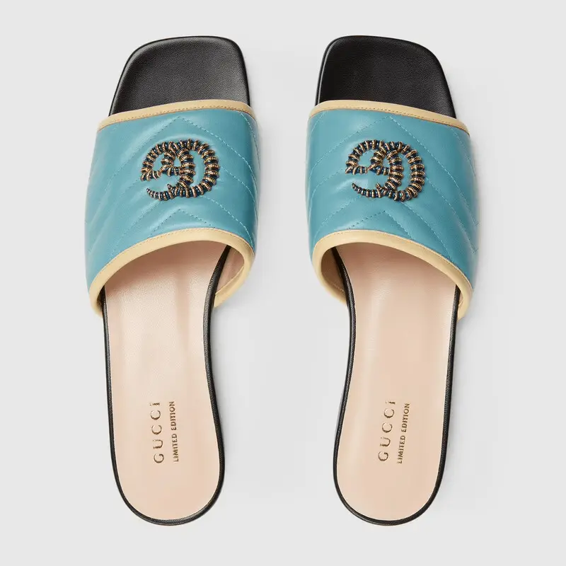 Giày Gucci Online Exclusive Sandal with Double G 663879-C9D10-9360 - Ảnh 3