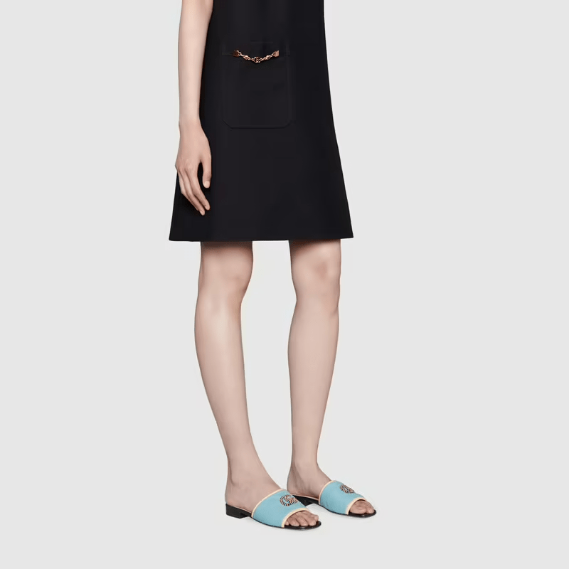 Giày Gucci Online Exclusive Sandal with Double G 663879-C9D10-9360 - Ảnh 6