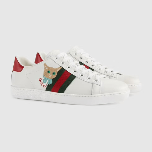 Giày Gucci Wmns Ace 'Cat Embroidery' 664142-1XG60-9065 - Ảnh 3