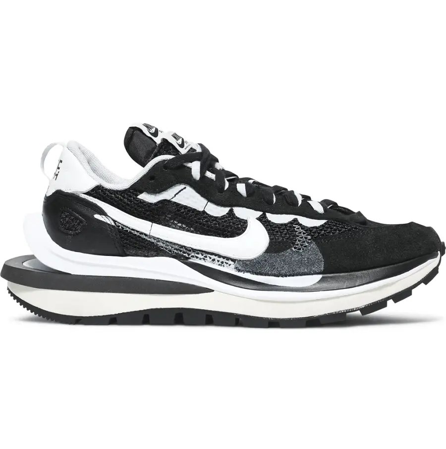 Giày Nike Sacai x VaporWaffle 'Black White' CV1363-001