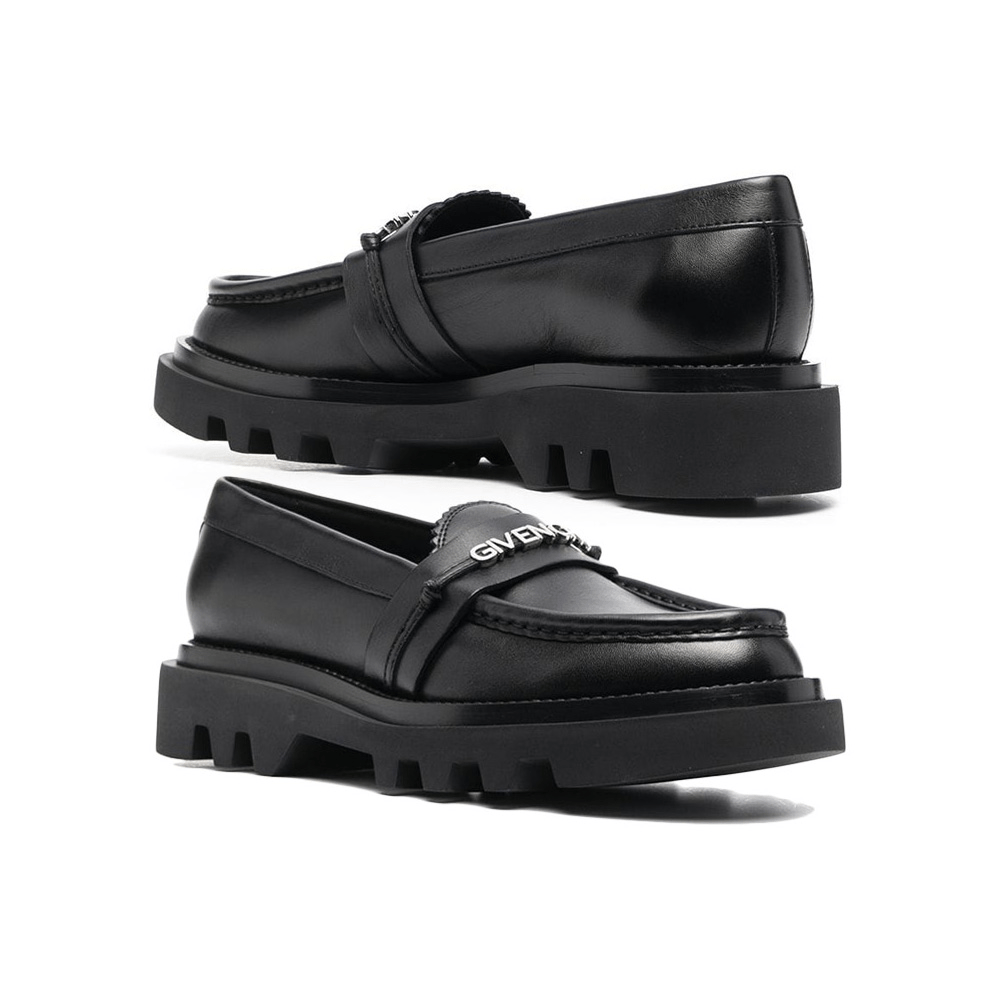 Giày Givenchy Elba Loafers In Leather 'Black' BE200XE0XV-001 - Ảnh 3