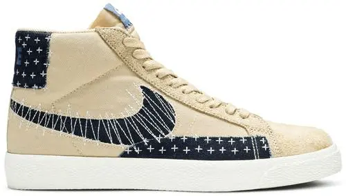 Giày Nike Blazer Mid SB 'Sashiko Pack - Sesame' CT0715-200