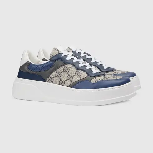 Giày Gucci GG Sneaker Blue Beige 669582-UPGB0-4273 - Ảnh 4