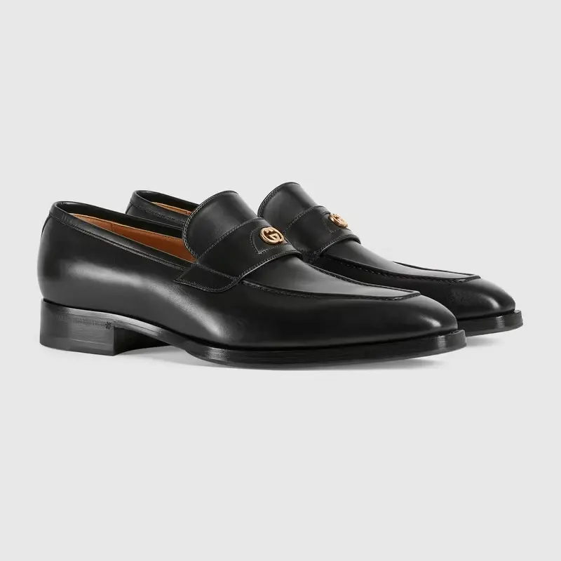 Alternative view of Giày Gucci Men's Loafer with Interlocking G ‎669815-06F00-1000