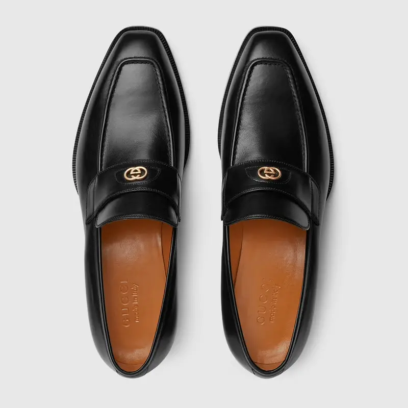 Giày Gucci Men's Loafer with Interlocking G 669815-06F00-1000 - Ảnh 4