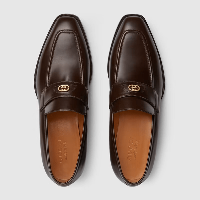 Giày Gucci Men's Loafer with Interlocking G 669815-06F00-2140 - Ảnh 4