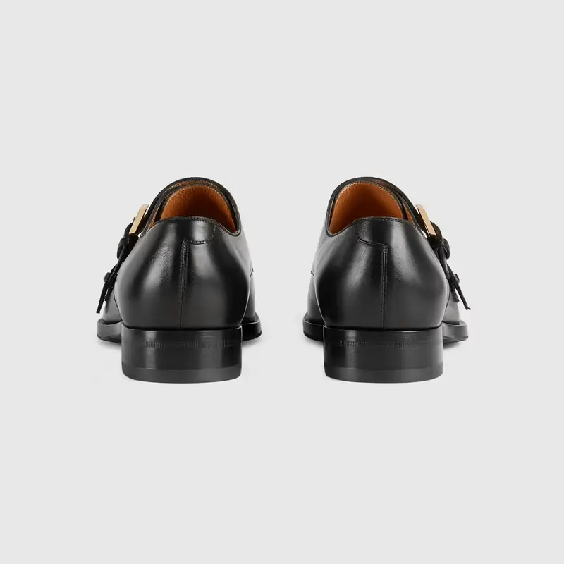 Giày Gucci Men's Monk Strap Loafer 669817-06F00-1000 - Ảnh 5