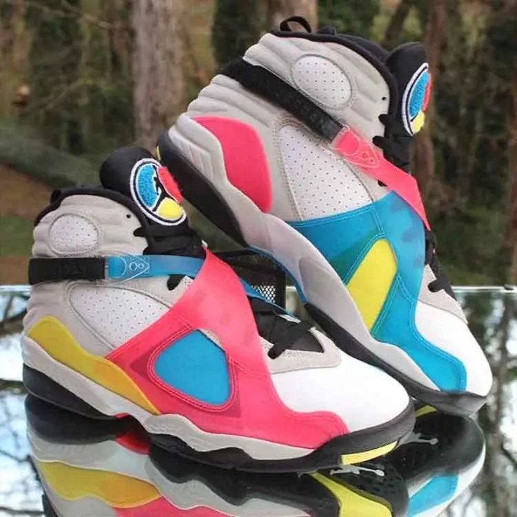 Giày Nike Air Jordan 8 Retro SP SE 'Multi-Color' BQ7666-100 - Ảnh 6