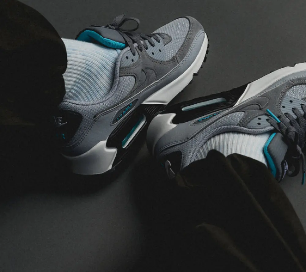 Giày Nike Air Max 90 'Wolf Grey Chlorine Blue' DM0029-002 - Ảnh 4