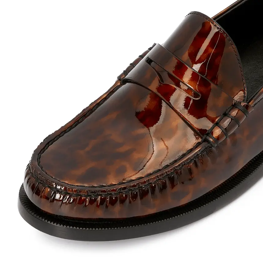 Alternative view of Giày Saint Laurent Monogram Penny Tortoiseshell 'Brown' 670231-AAARV-2094