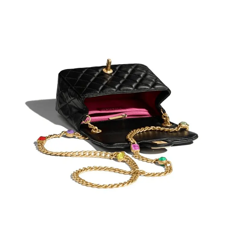 Túi Chanel Flap Bag Lambskin 'Black' AS2379-B05098-94305 - Ảnh 3